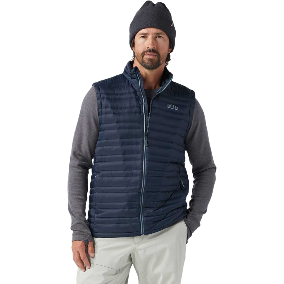 Image of STIO Pinion Down Vest - Men's Mountain Shadow, L