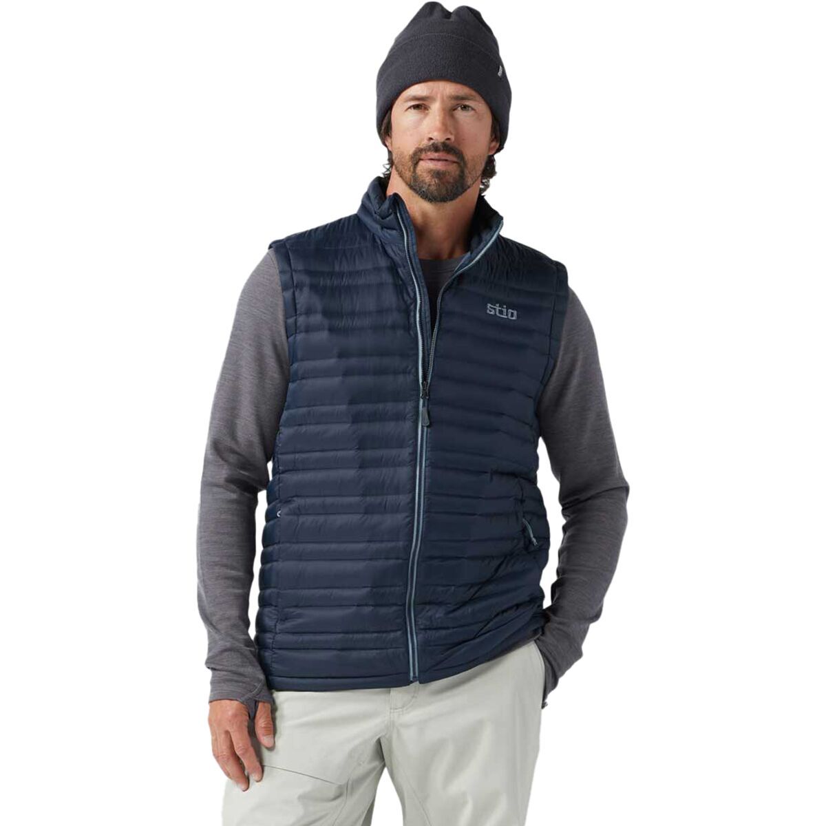 Image of STIO Pinion Down Vest - Men's Mountain Shadow, L