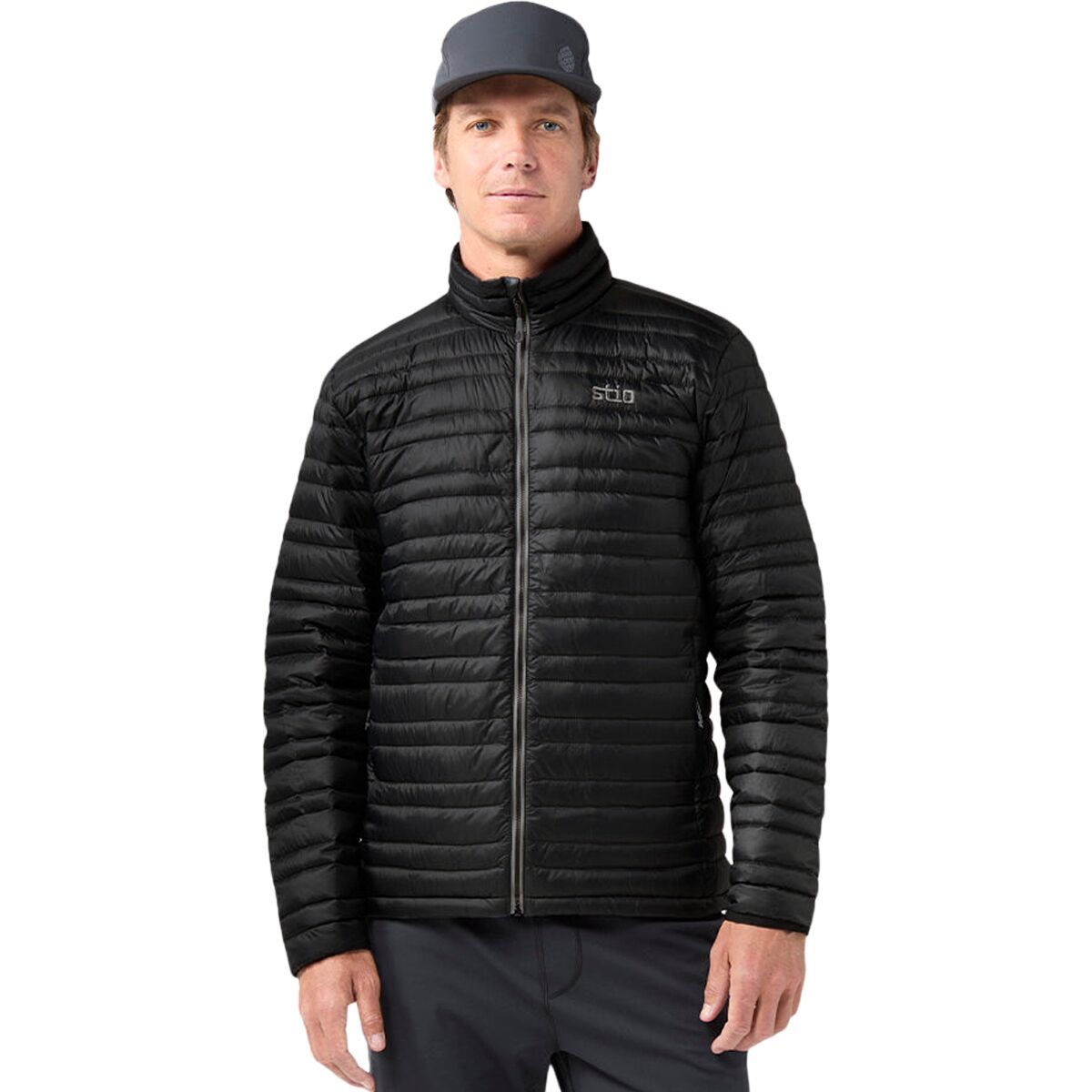 Image of STIO Pinion Full-Zip Down Sweater - Men's Abyss, S