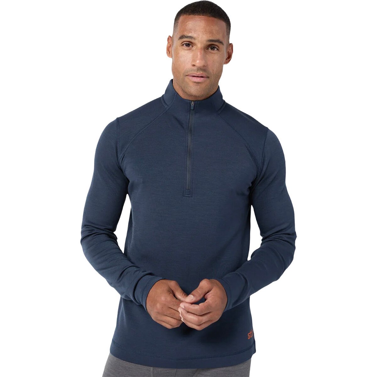 Image of STIO Basis PeakWool Mid 1/2-Zip Top - Men's Mountain Shadow, M
