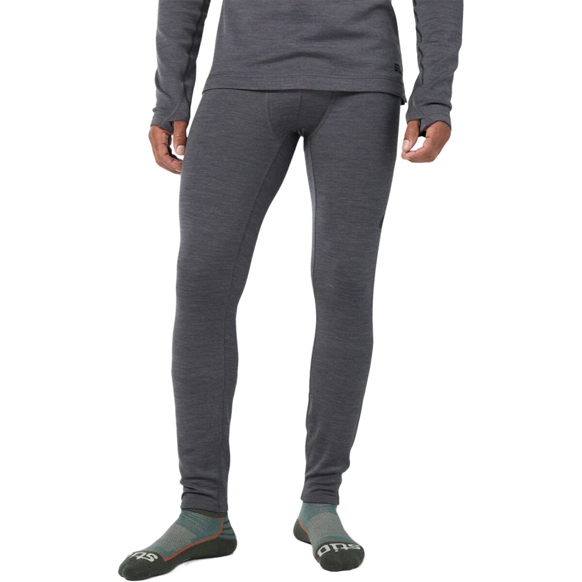 Image of STIO Basis PeakWool Mid Tight - Men's Magnet Heather, XL