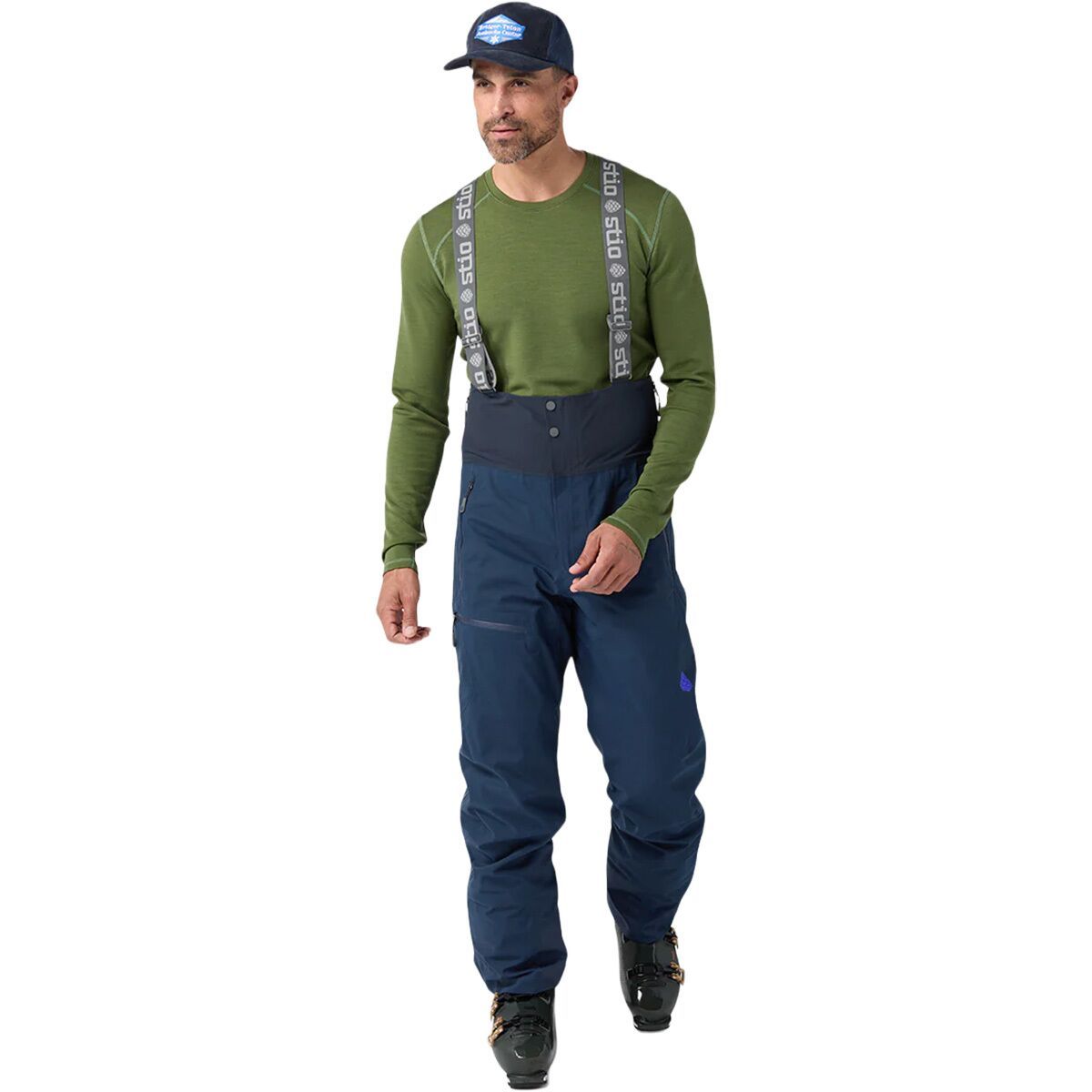 Image of STIO Environ Bib - Men's Mountain Shadow/Navy, XL/Reg