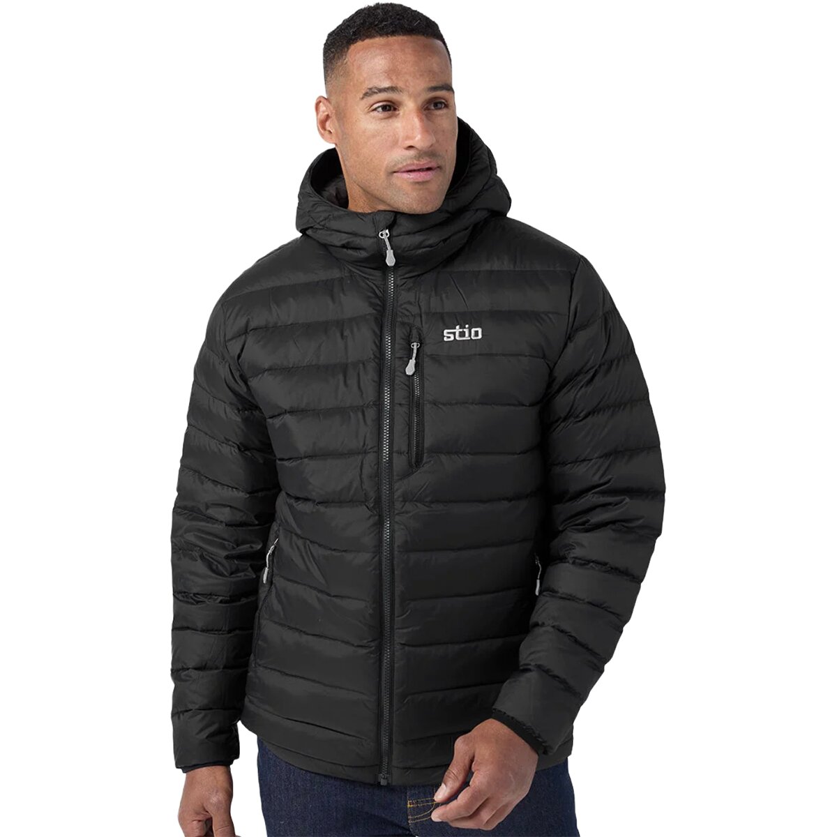 Image of STIO Hometown Down Hooded Jacket - Men's Abyss, XL
