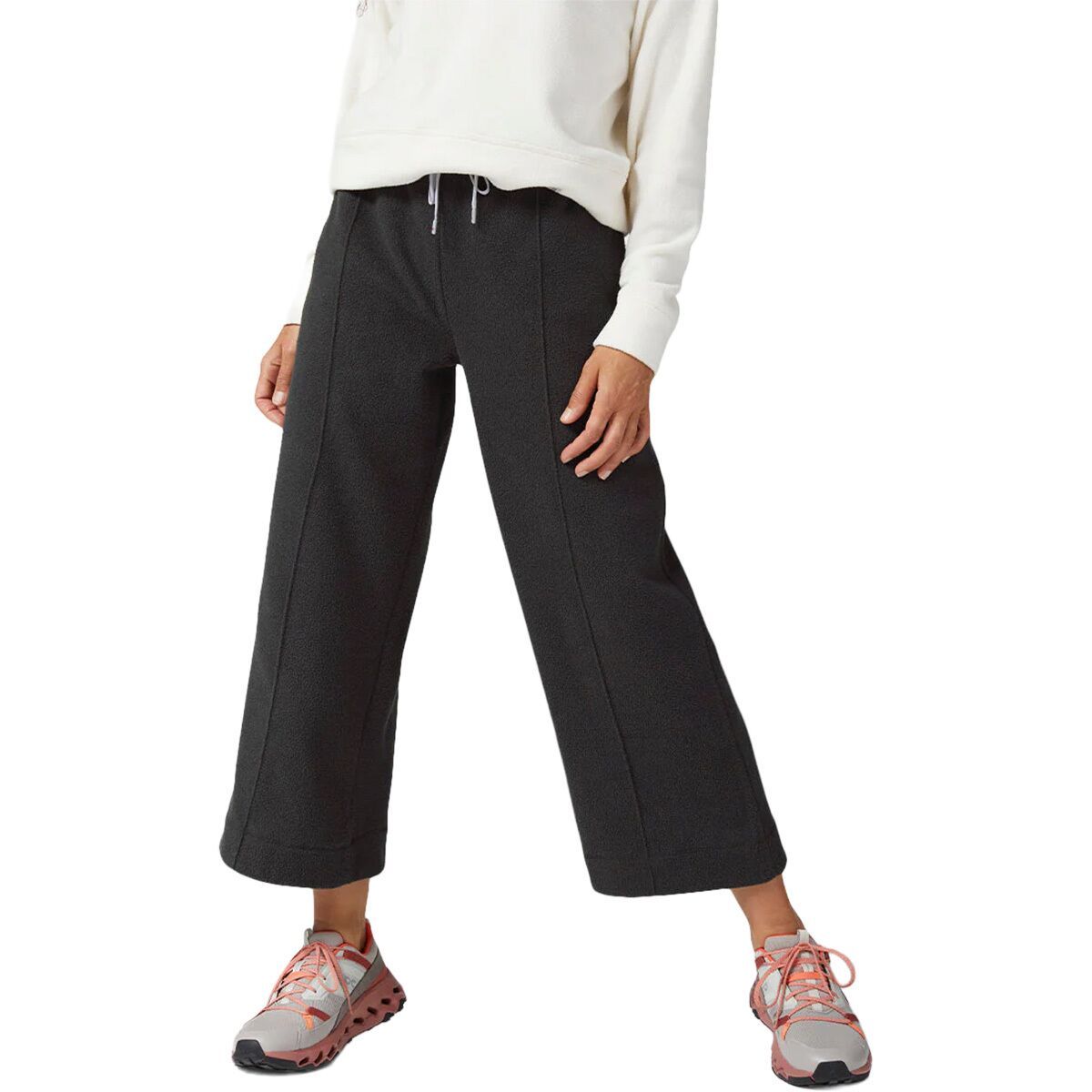 Image of STIO Turpin Fleece Wide Crop Pant - Women's Abyss, XS