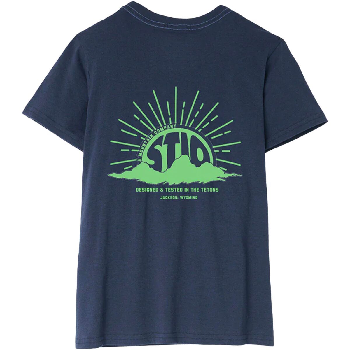 Image of STIO Mountain Sol T-Shirt - Boys' Mountain Shadow Heather, L