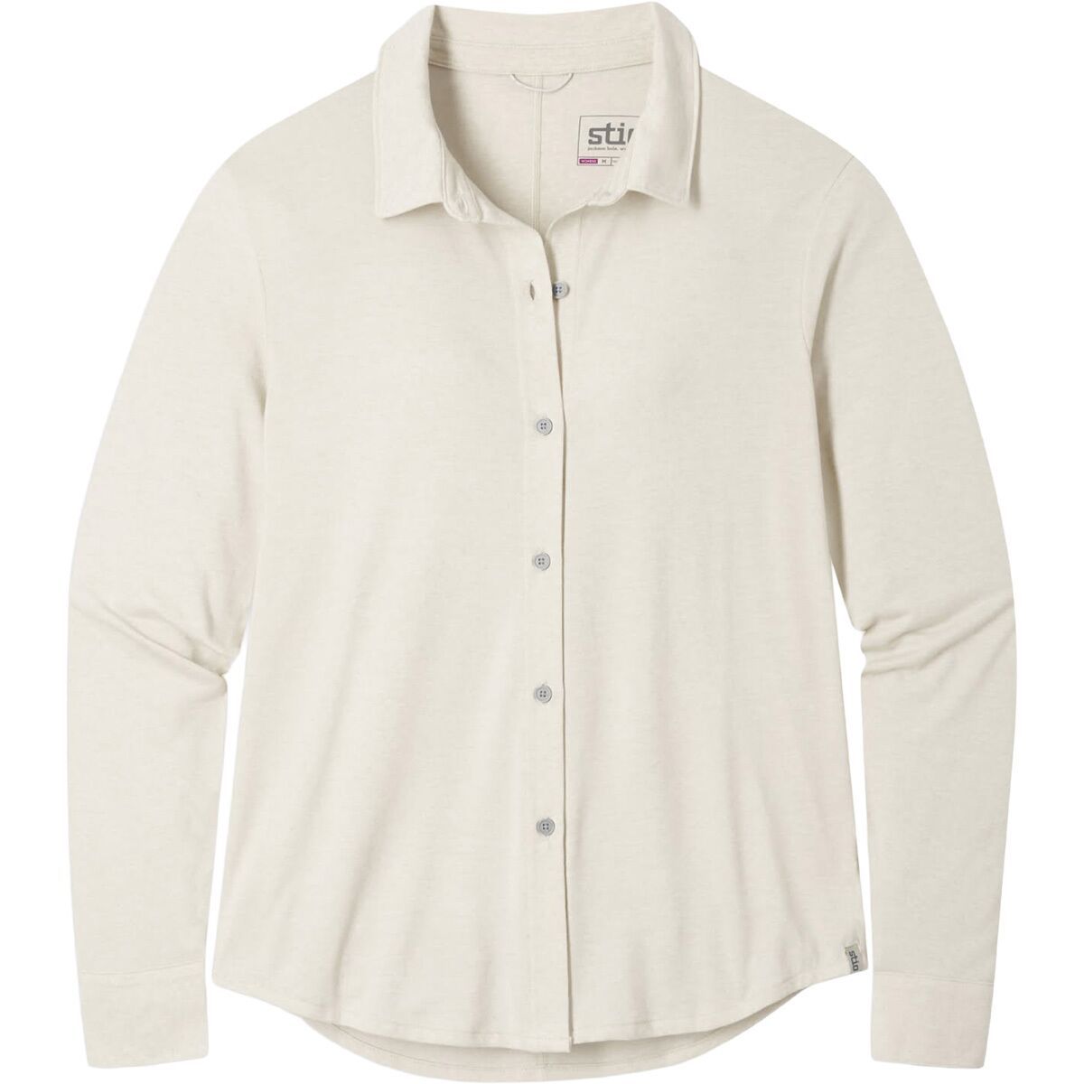 Image of STIO Divide Button-Up Shirt - Women's Mountain Goat Heather, L