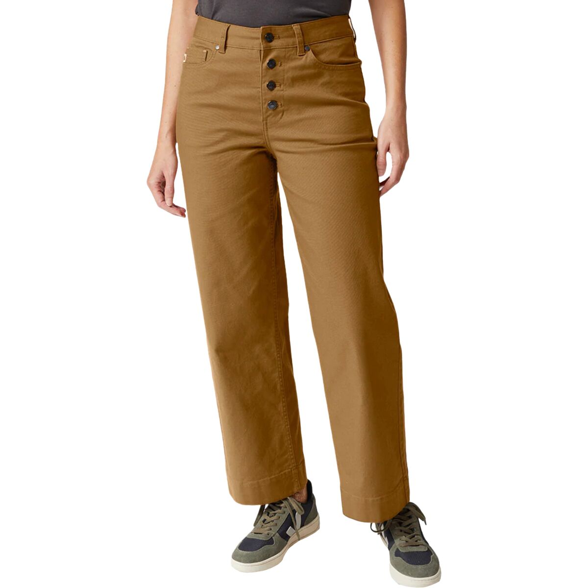 Image of STIO Rivet Wide Leg Canvas Pant - Women's Mudslide, 12/Reg