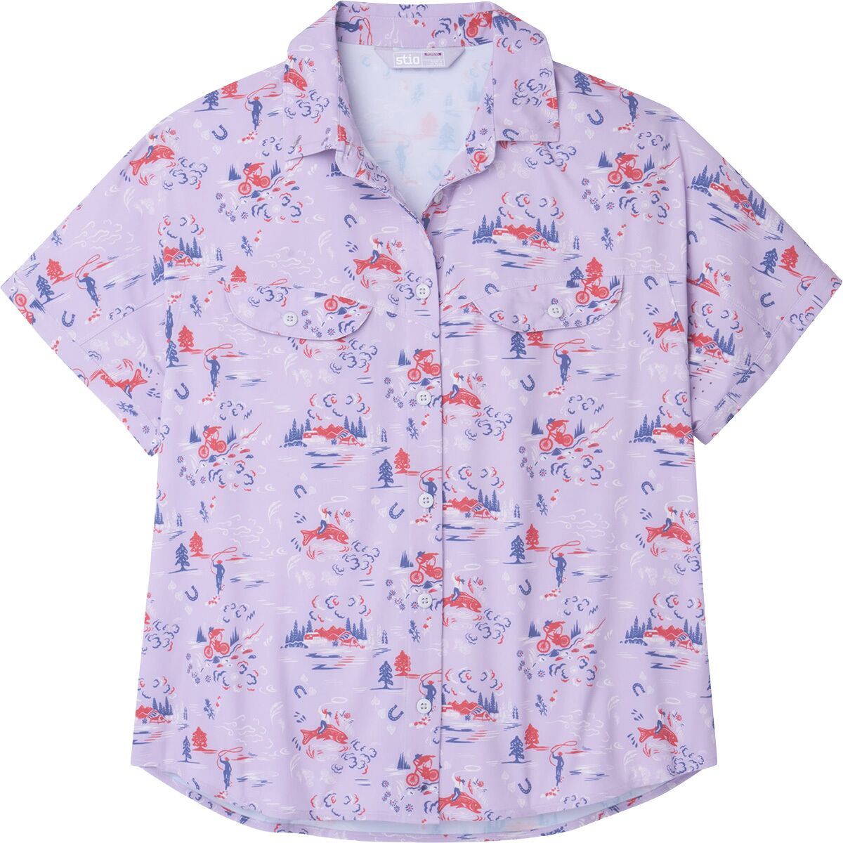 Image of STIO Shifter Shirt - Women's Lavender Haze Ride Wy, XS