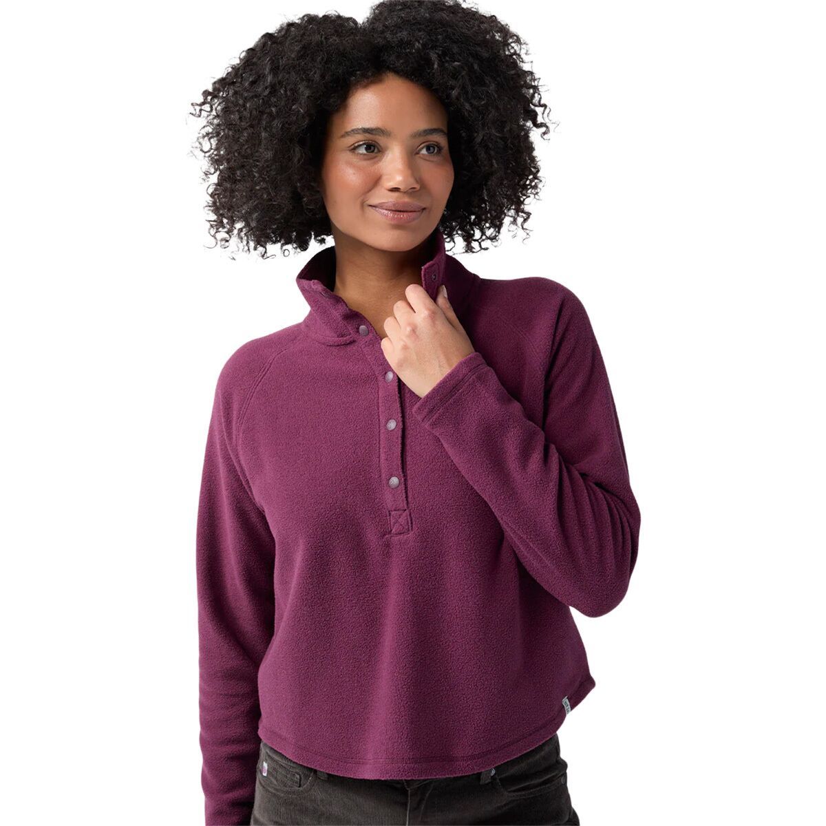 STIO Turpin Fleece Snap Pullover - Women's Aubergine, M