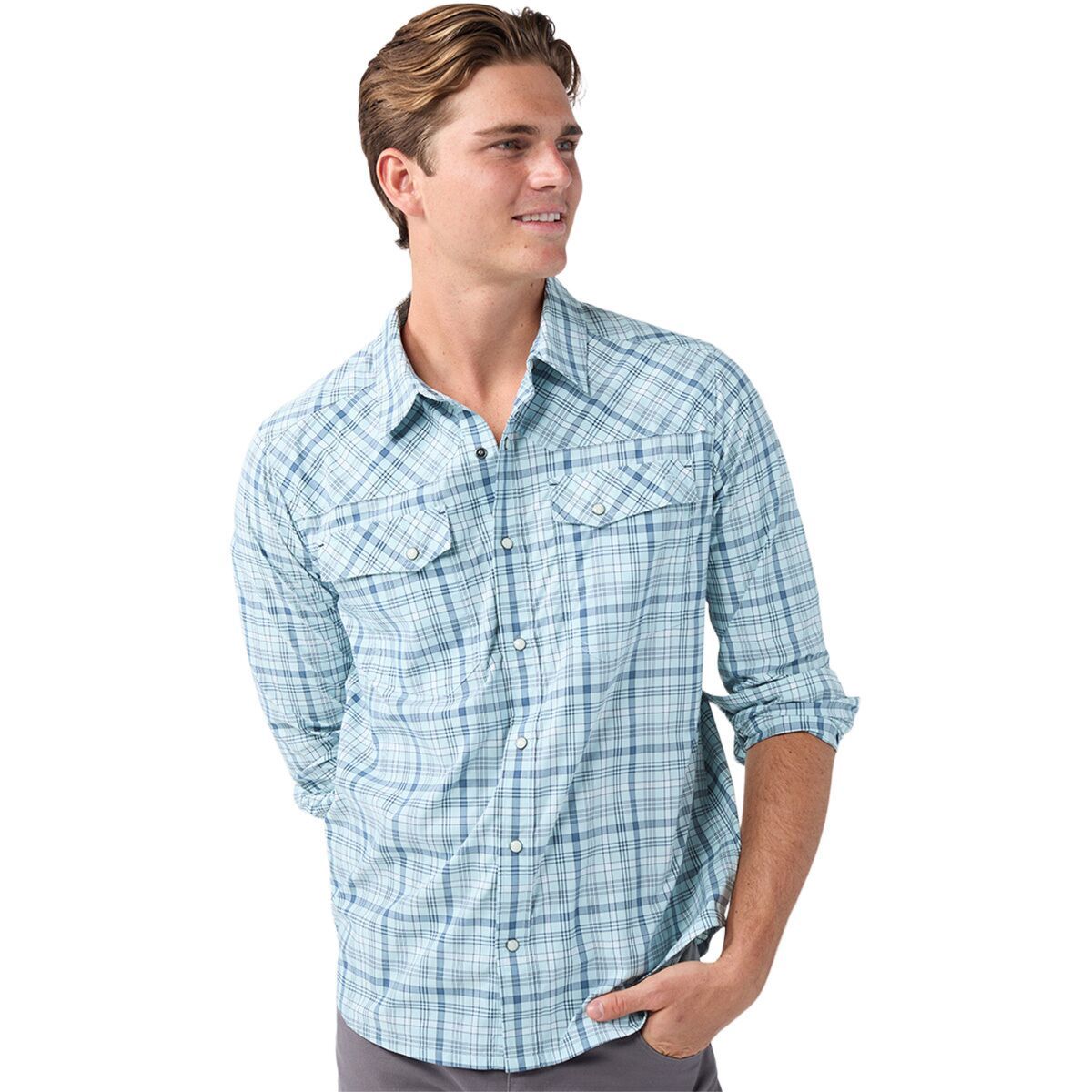 Image of STIO Eddy Long-Sleeve Shirt - Men's Windchill Plaid, M