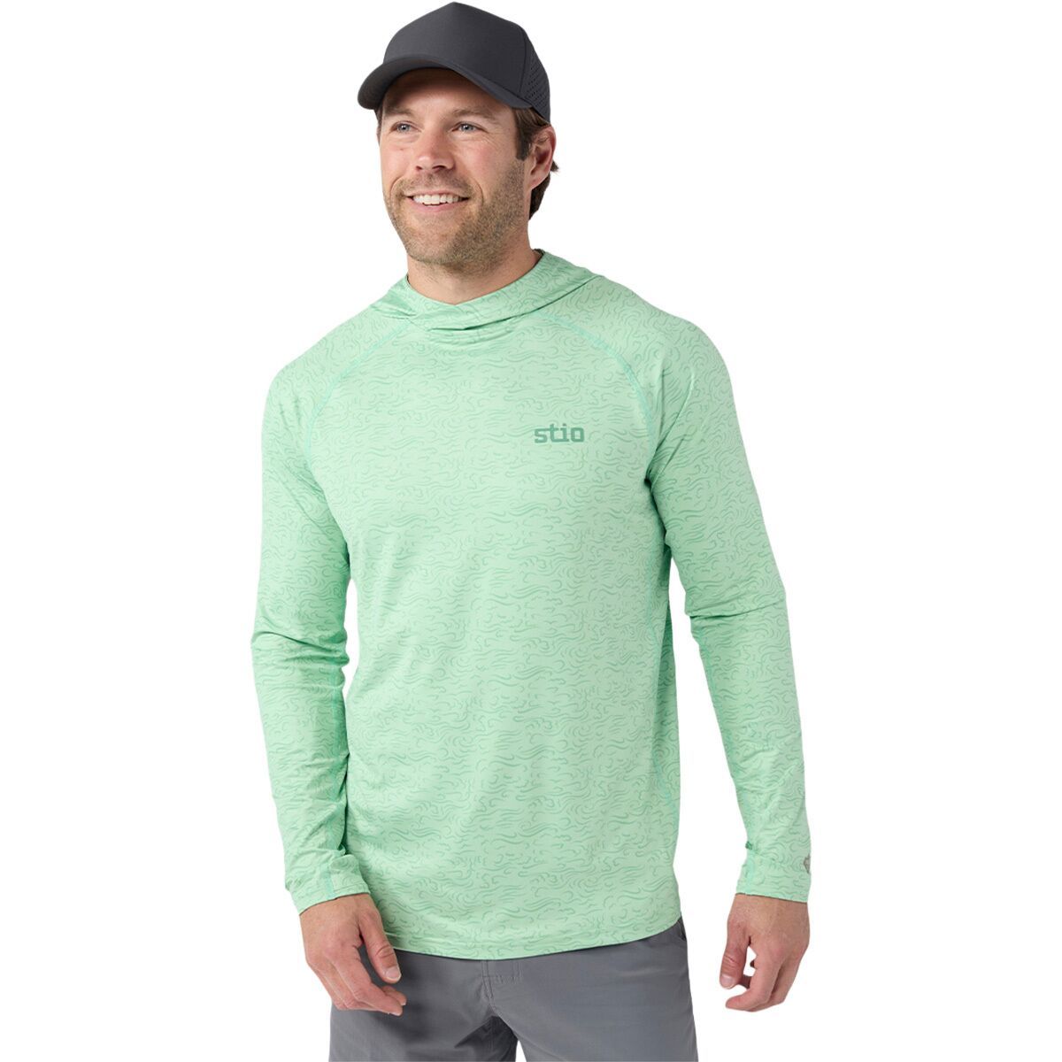 Image of STIO Hylas Hooded Pullover - Men's Picnic Clouds, L