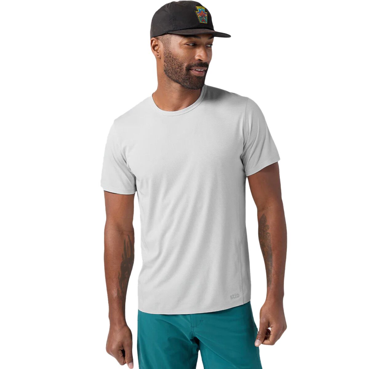Image of STIO Lucent Short-Sleeve T-Shirt - Men's Quiet Gray Heather, M