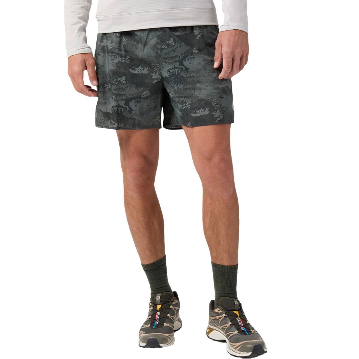 Image of STIO Second Light 5in Short - Men's Boundary Black Whitebark Camo, L