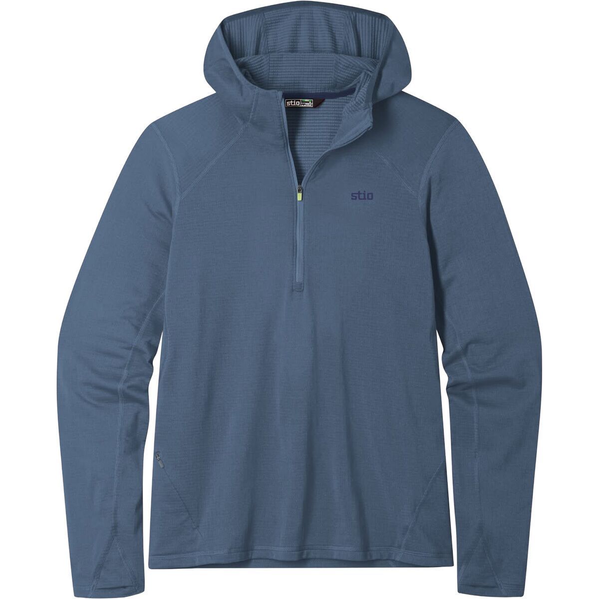 Image of STIO Trax Power Grid 1/2-Zip Hoodie - Men's Vintage Indigo, M