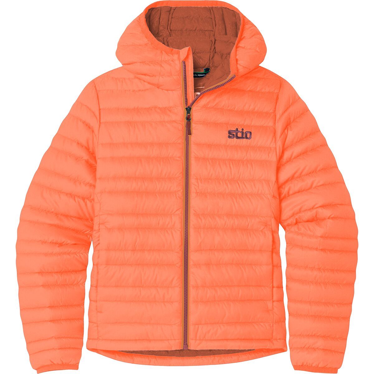 Image of STIO Pinion Hooded Down Jacket - Kids' Neon Bloom, S