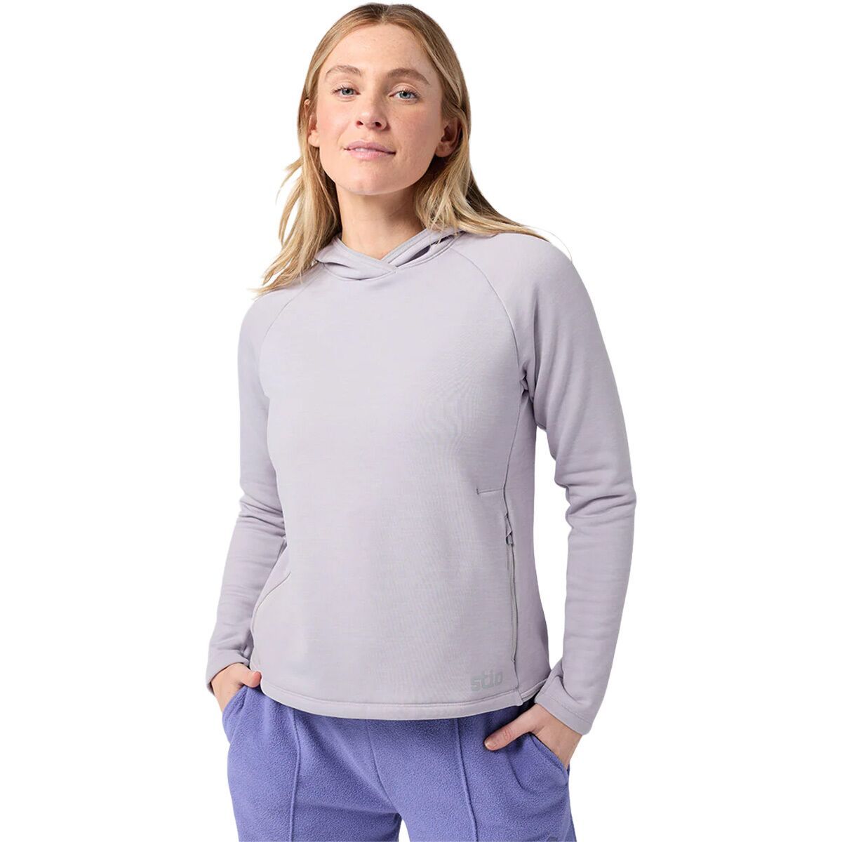 Image of STIO Glide Power Stretch Hoodie - Women's Lavender Haze Heather, XL