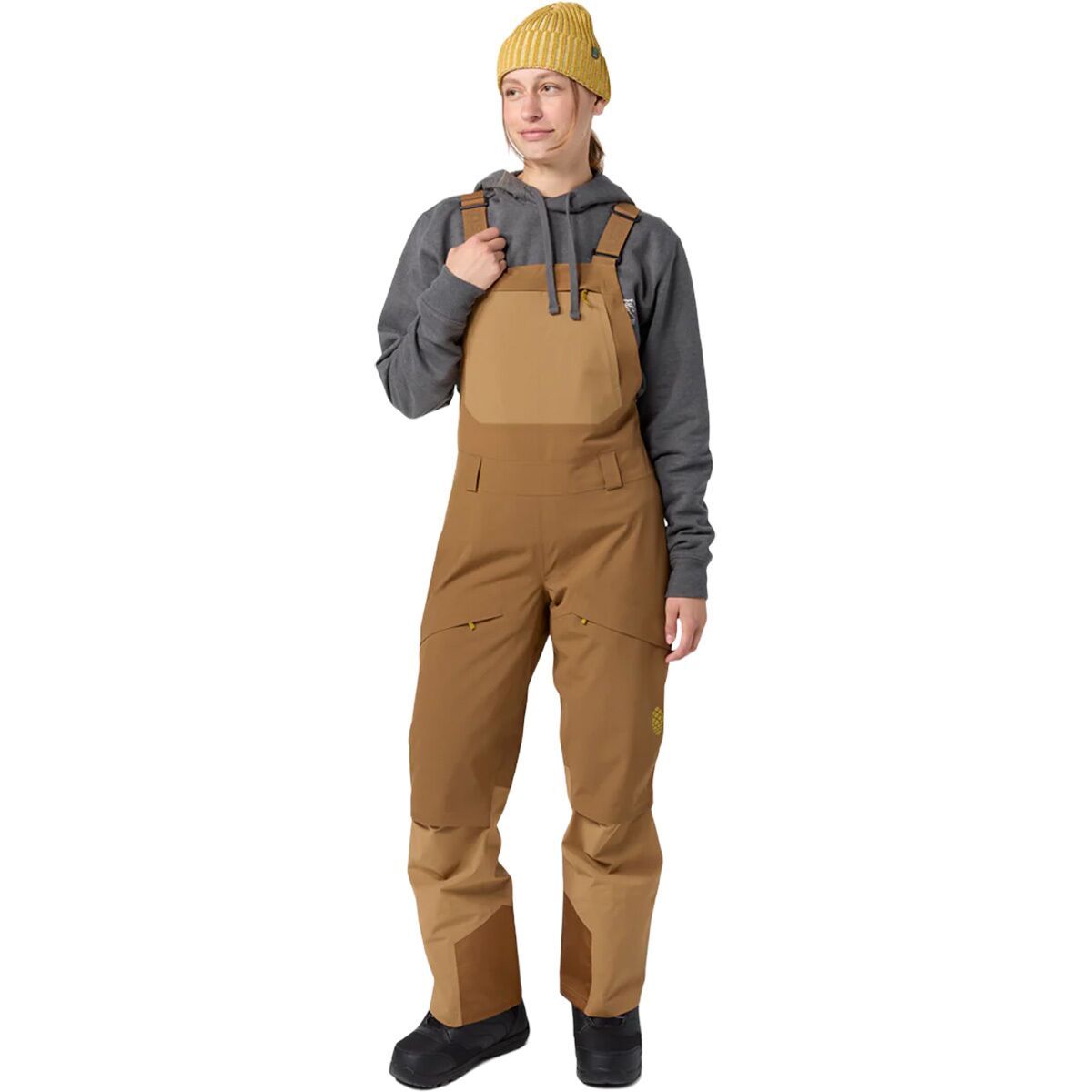 Image of STIO Skyrider Bib Pant - Women's Mudslide/Chipmunk, XS/Reg
