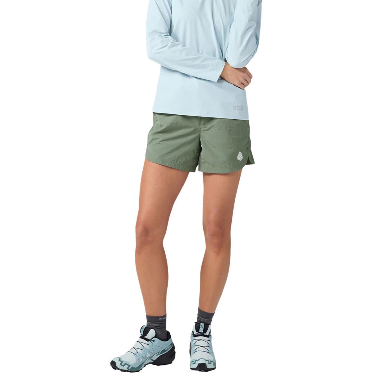 Image of STIO Goodwin 5in Short - Women's Canyon Rock, L