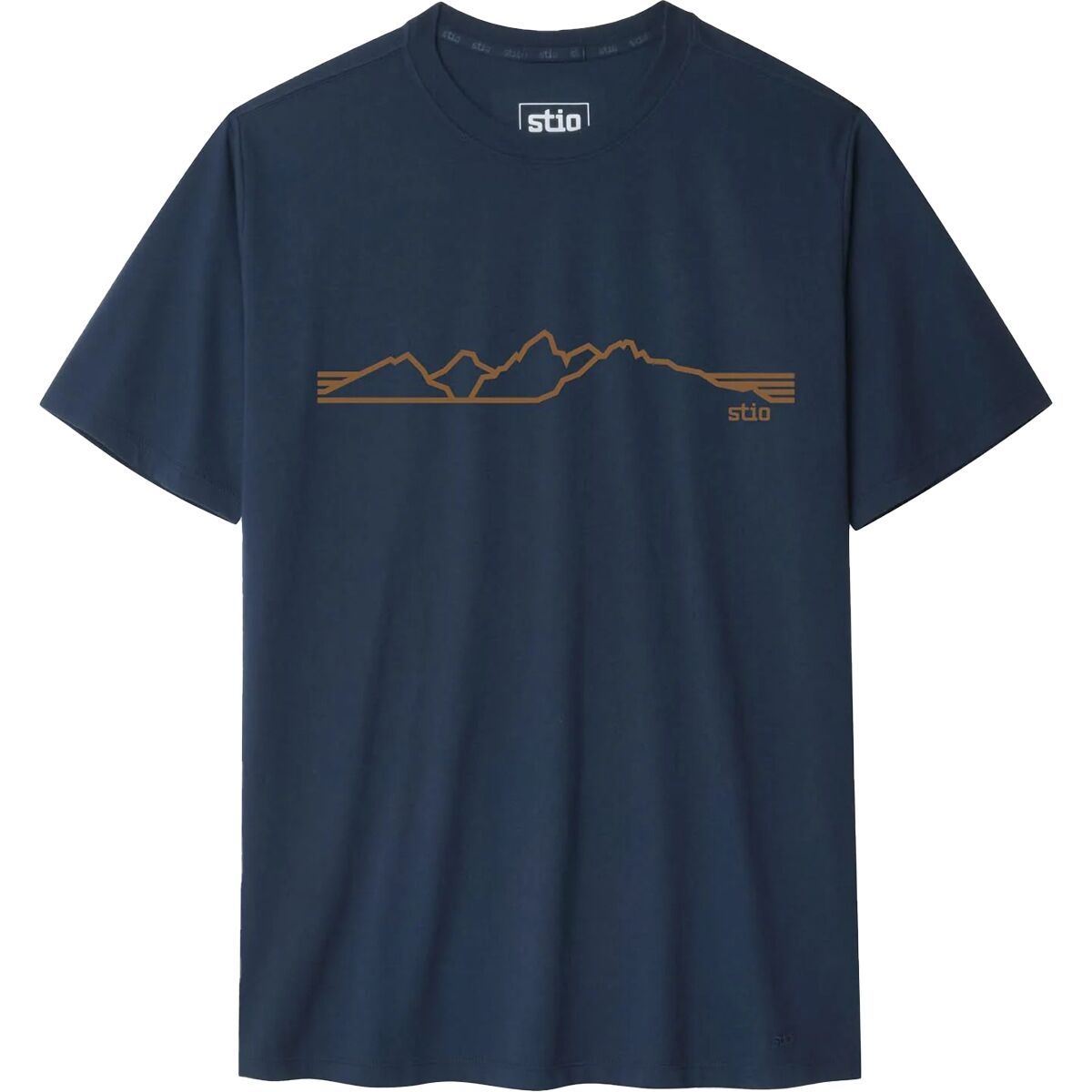 Image of STIO Teton Elevations T-Shirt Mountain Shadow, S