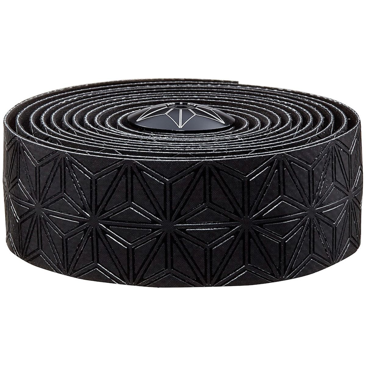 Supacaz Super Sticky Kush Bar Tape Black, Oil Slick Plugs, Set