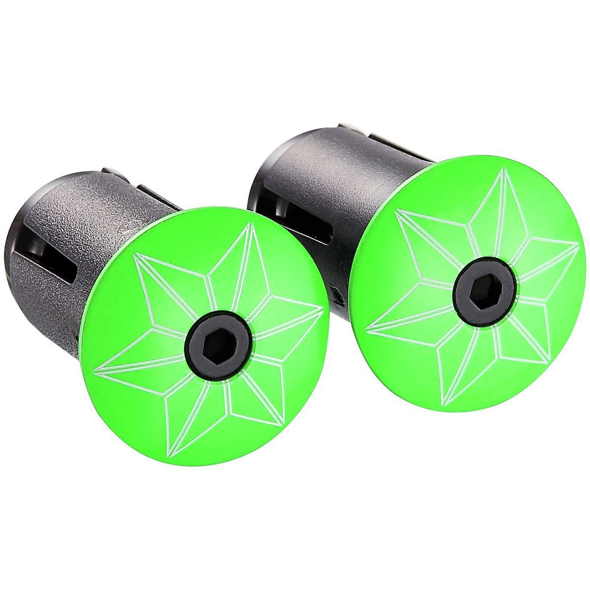 Supacaz Star Plugz Neon Green, Set