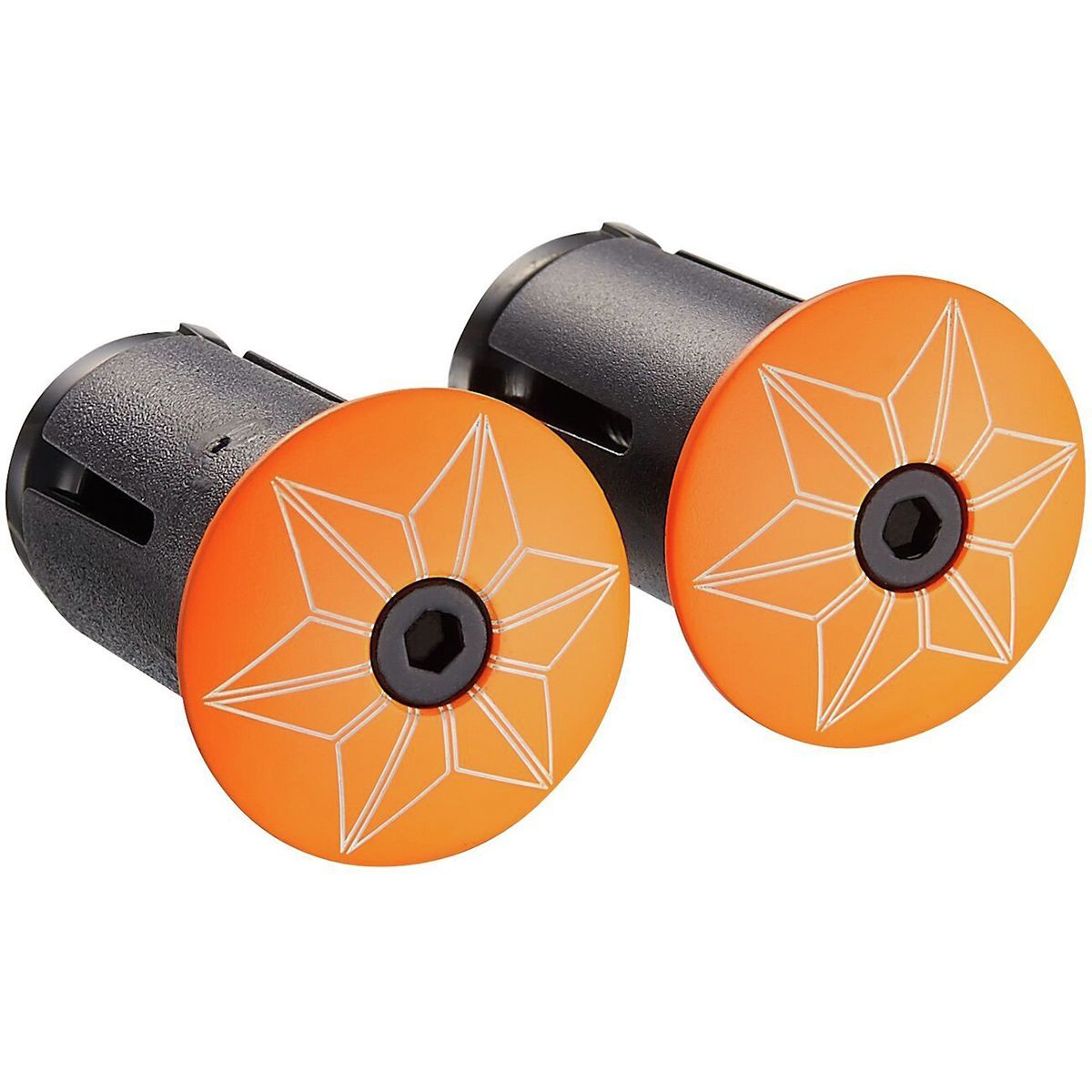 Supacaz Star Plugz Neon Orange, Set