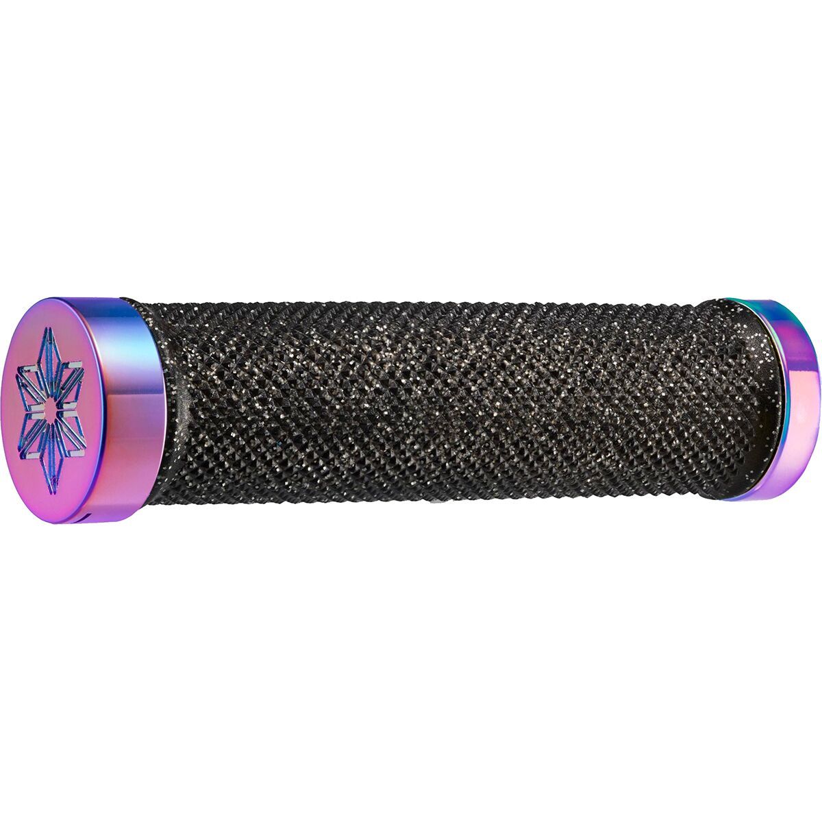 Image of Supacaz Diamond Kush Grips Black/Oil Slick DH Star, One Size