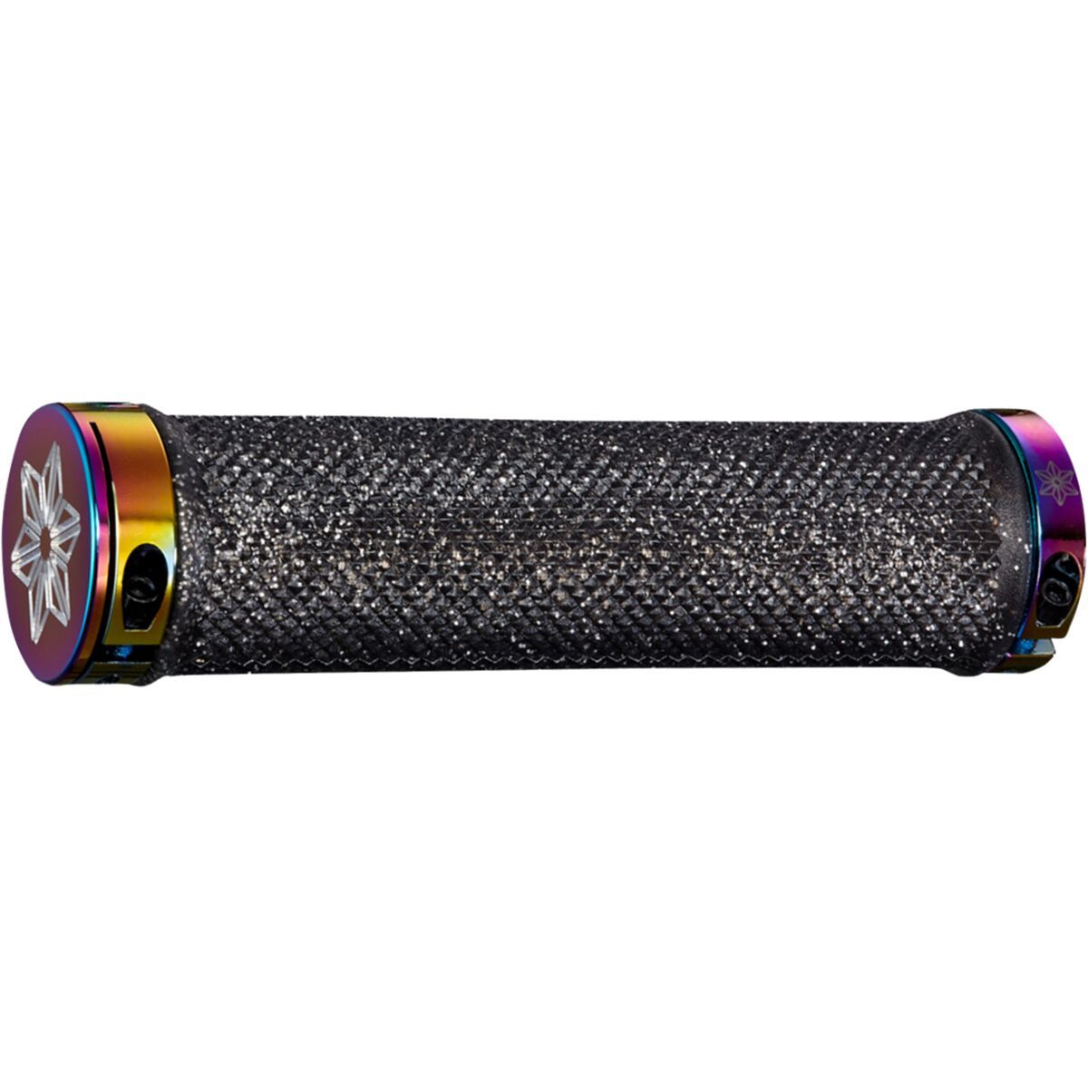 Supacaz Diamond Kush Grips Oil Slick/Double Rings, One Size
