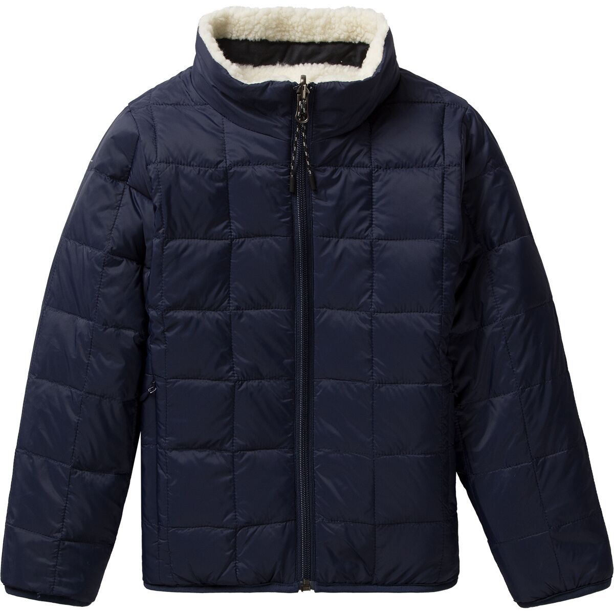 Image of Taion Mountain Reversible Down x Boa Jacket - Kids' Navy/Ivory, S