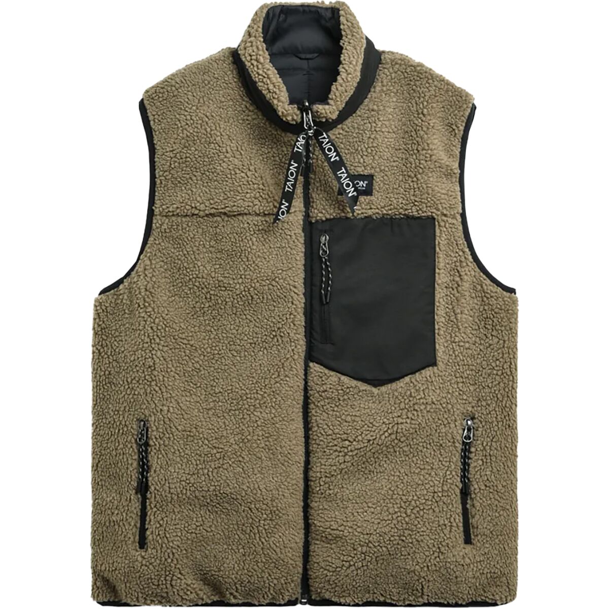 【stein】Wool Boa Reversible Vest stein WOOL BOA REVERSIBLEVEST KHAKIBEIGE