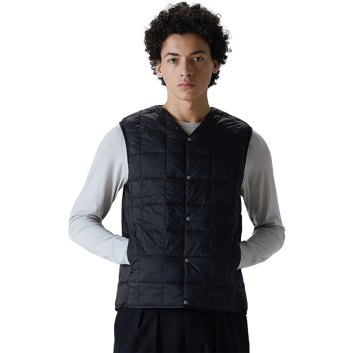 Taion V-Neck Button Down Vest - Men's - Clothing