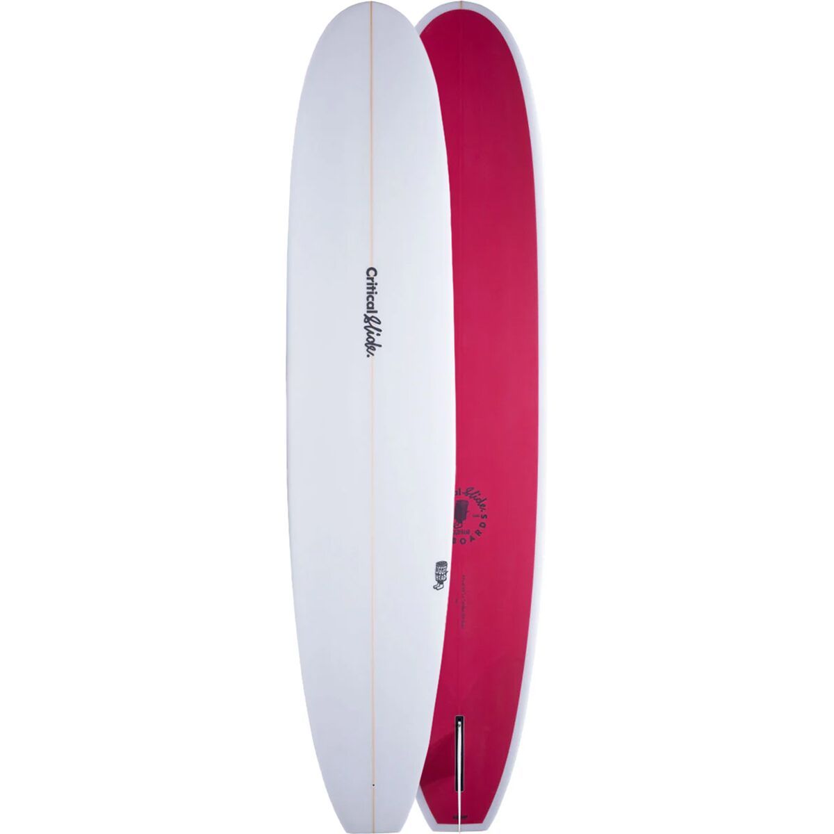 Image of The Critical Slide Society Logger Head Longboard Surfboard Magenta, 9ft 8in