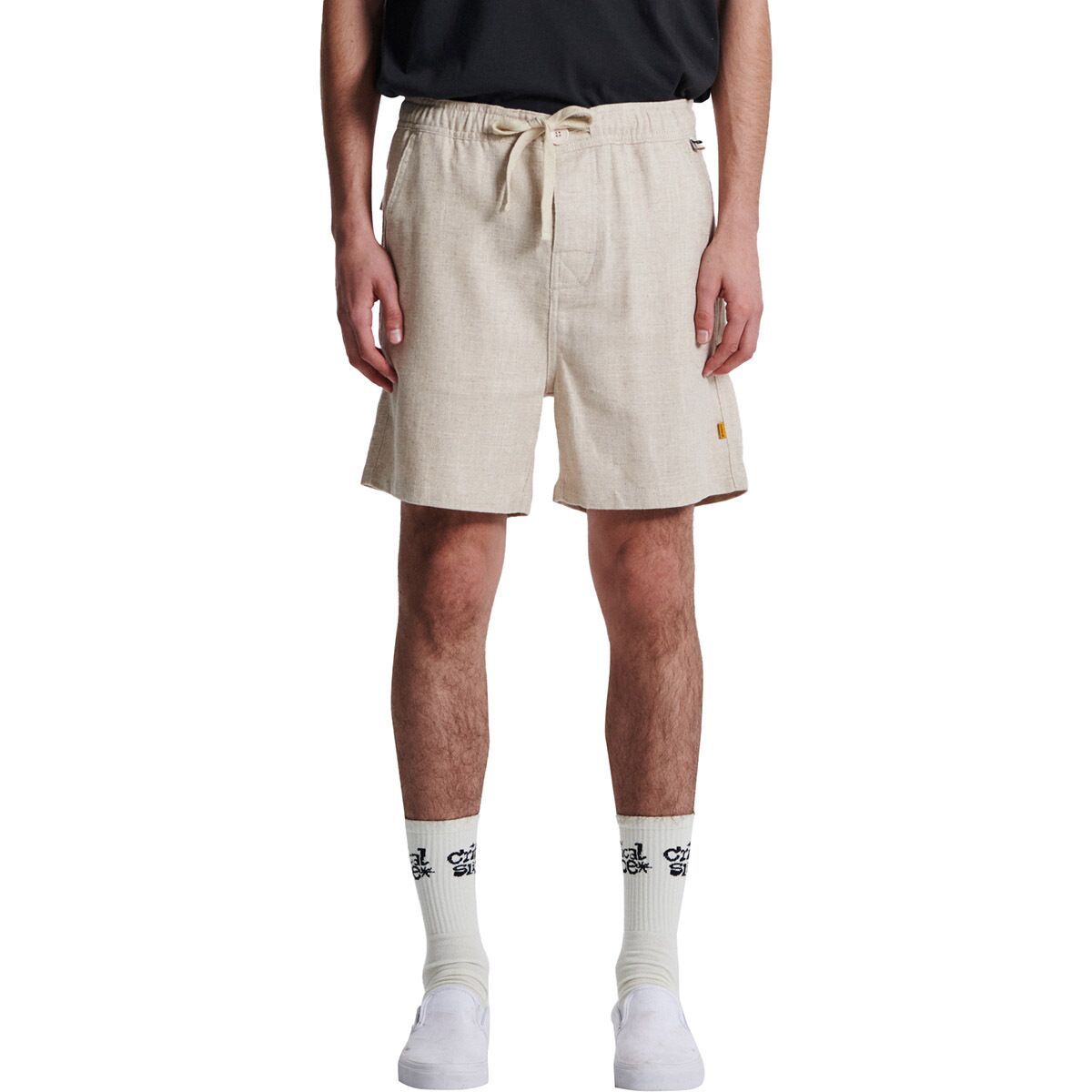 The Critical Slide Society Cruiser Linen Short - Men's Ecru, 38