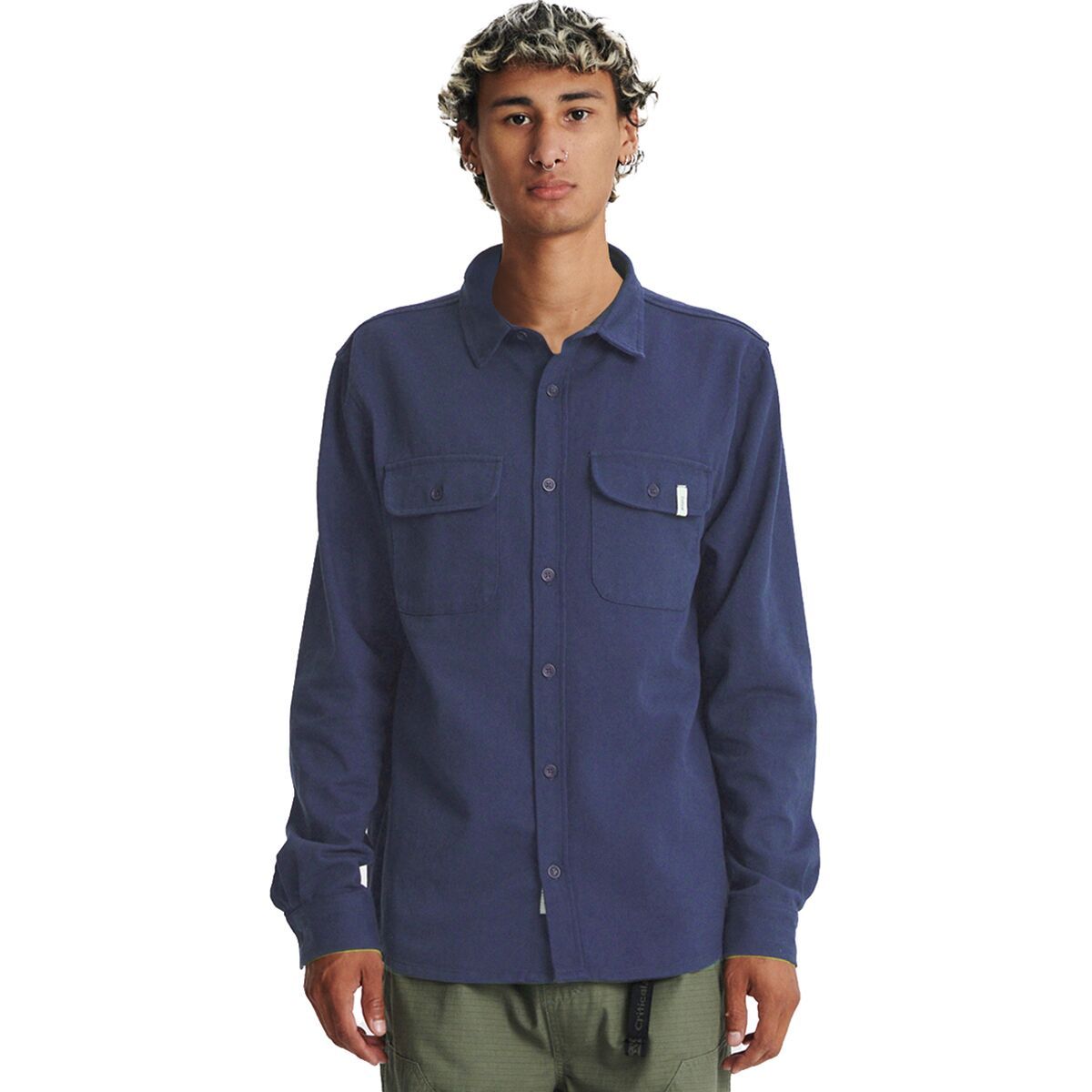 The Critical Slide Society Lazy Boy Twill Shirt - Men's Worker Blue, M