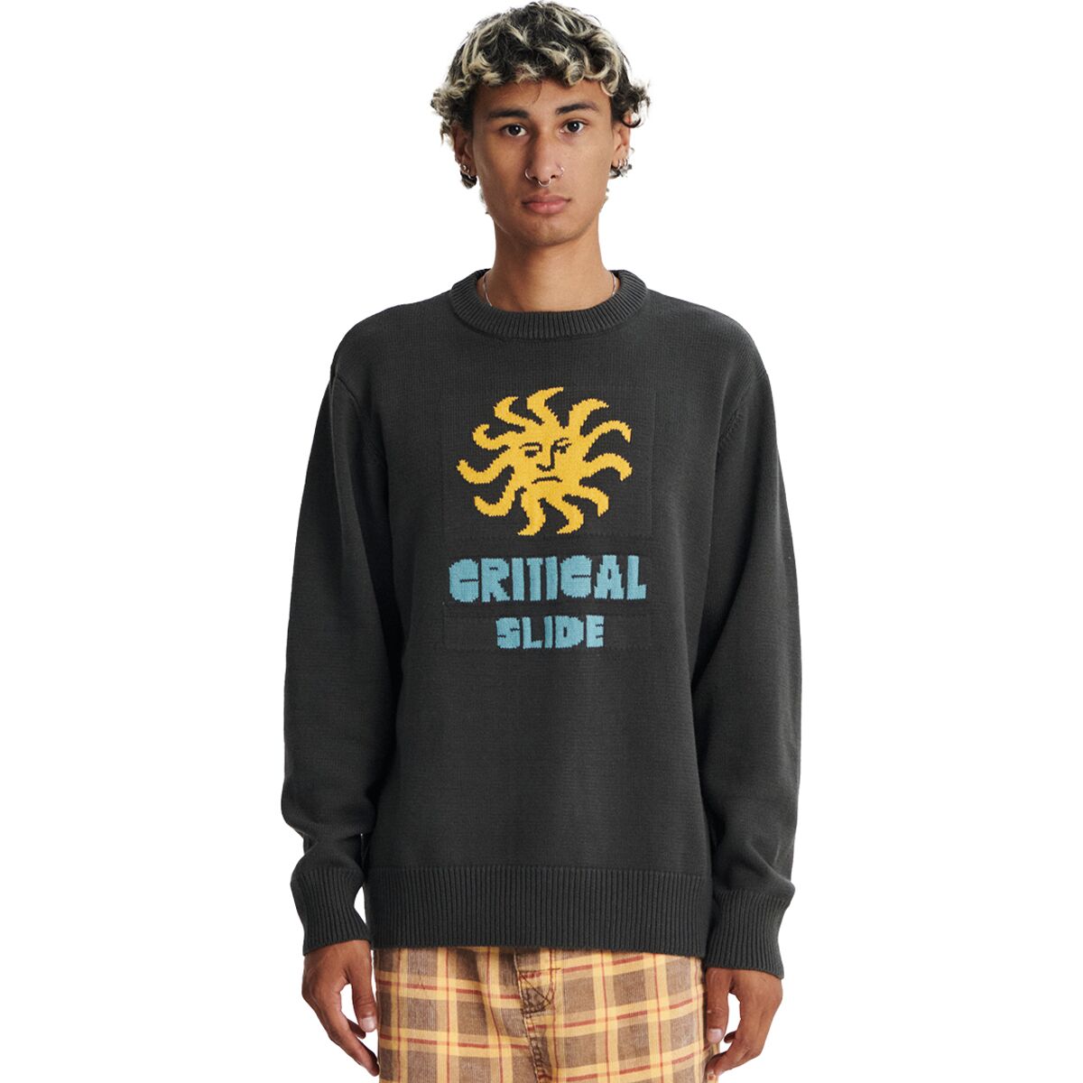 The Critical Slide Society The Critical Slide Society Morning Crew Knit Sweater - Men's Black, L