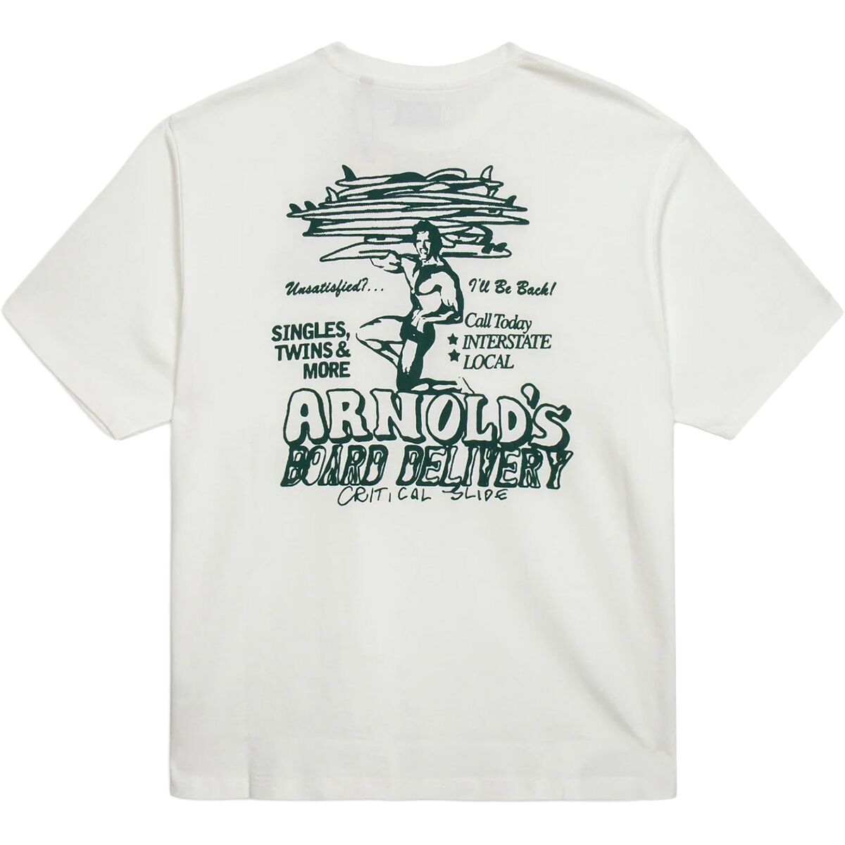 Image of The Critical Slide Society Arnold T-Shirt - Men's Vintage White, M