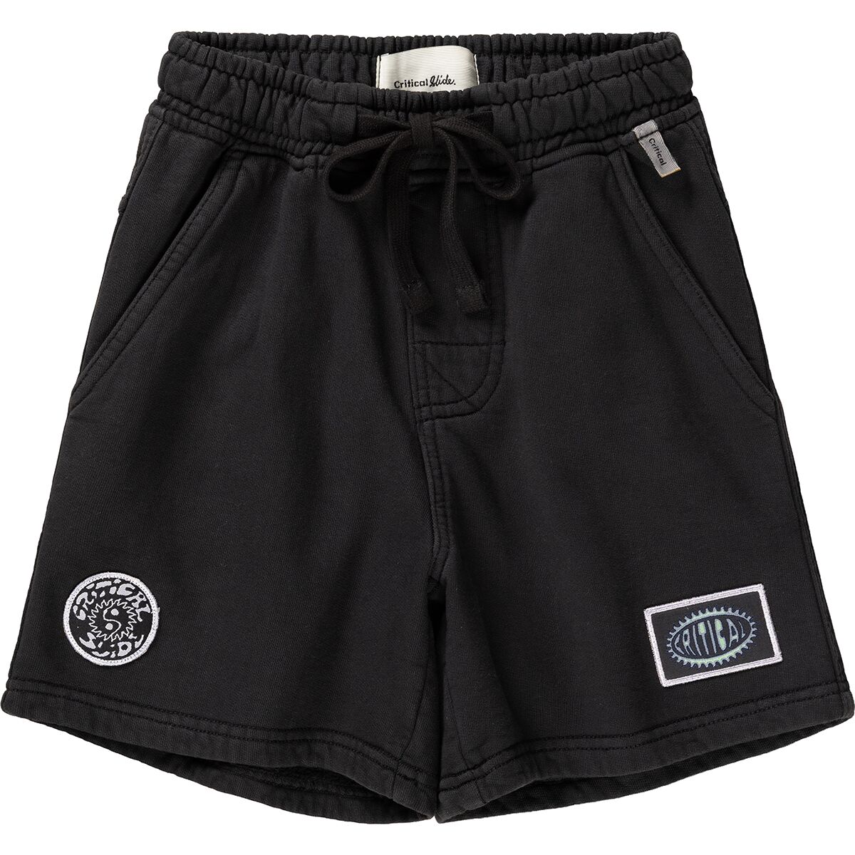 Image of The Critical Slide Society Buzzed Fleece Short - Boys' Vintage Black, 14