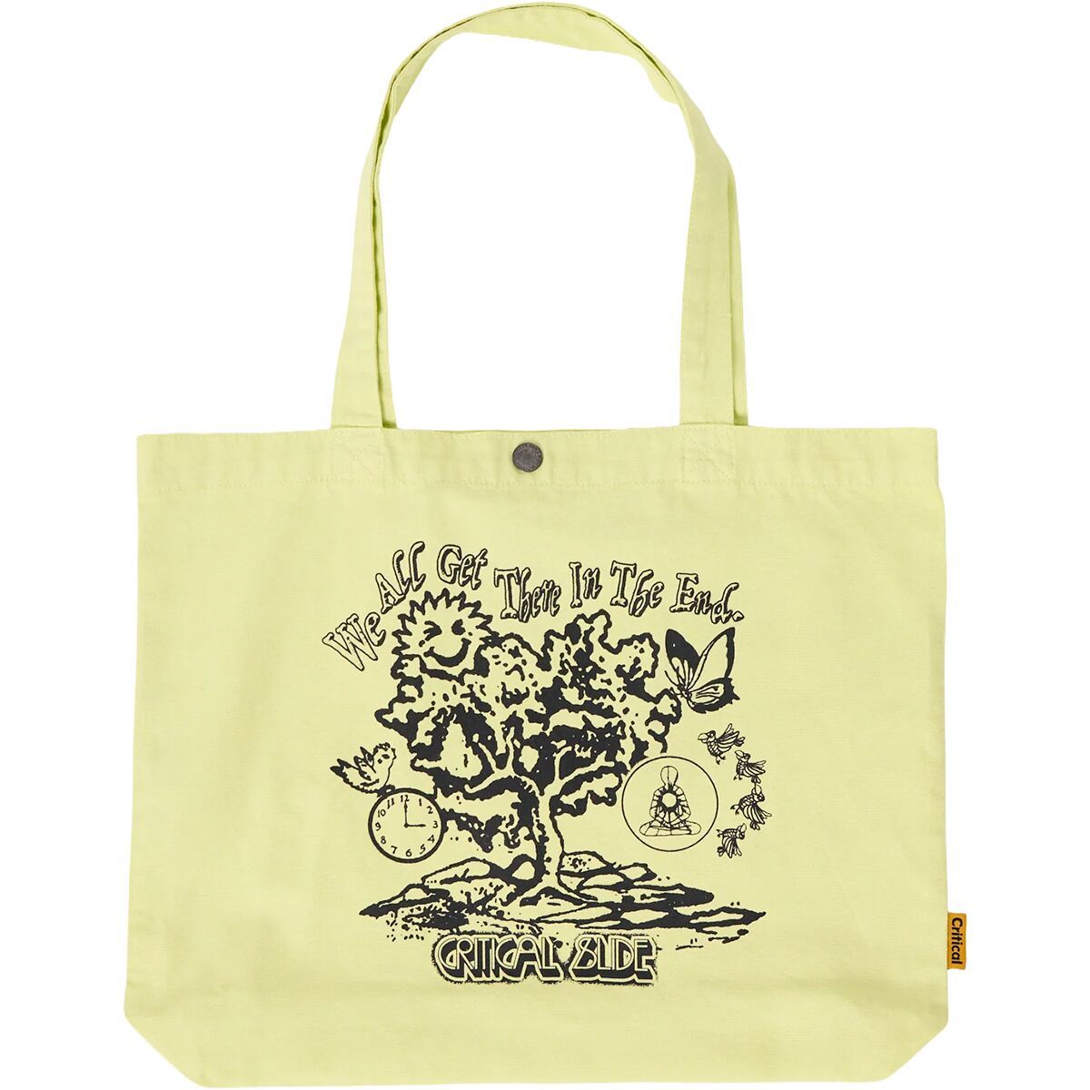 Image of The Critical Slide Society Planet Tote Washed Lime, One Size