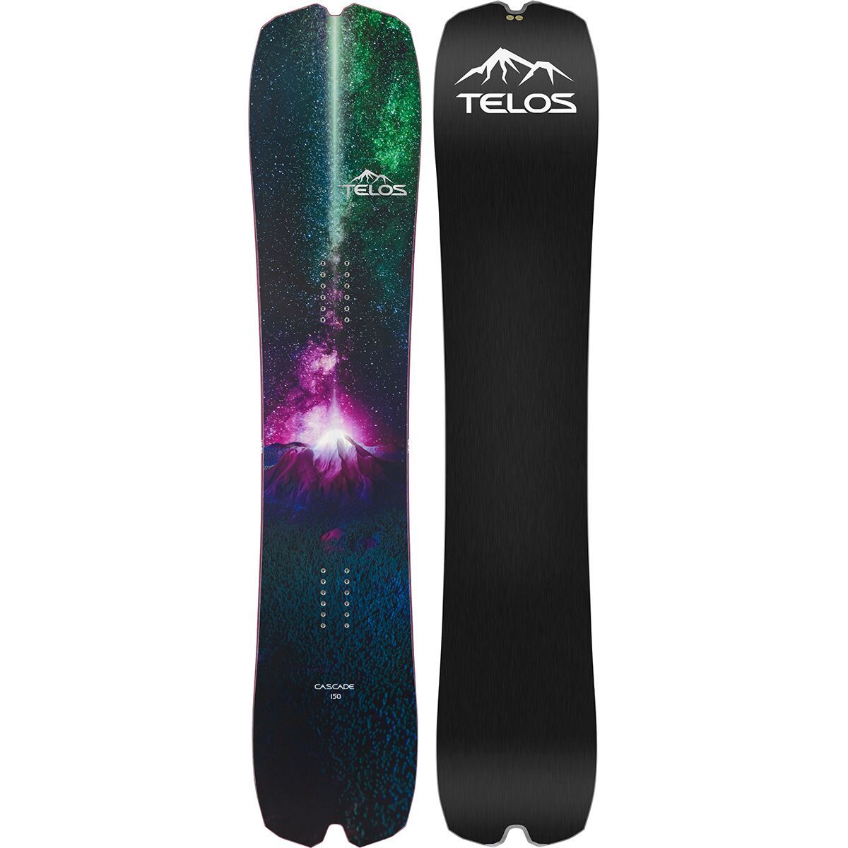 Image of Telos Snowboards Cascade Snowboard - 2025 Pink/Green, 154cm