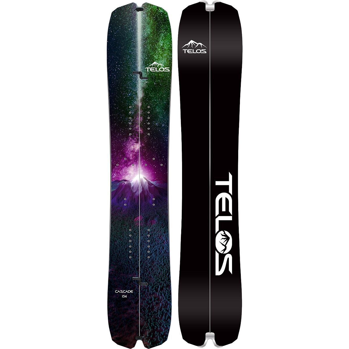 Telos Snowboards Cascade Splitboard Pink/Green, 154cm