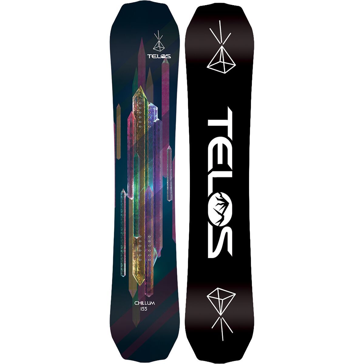 Telos Snowboards Chillum Snowboard - 2025 Crystal, 146cm