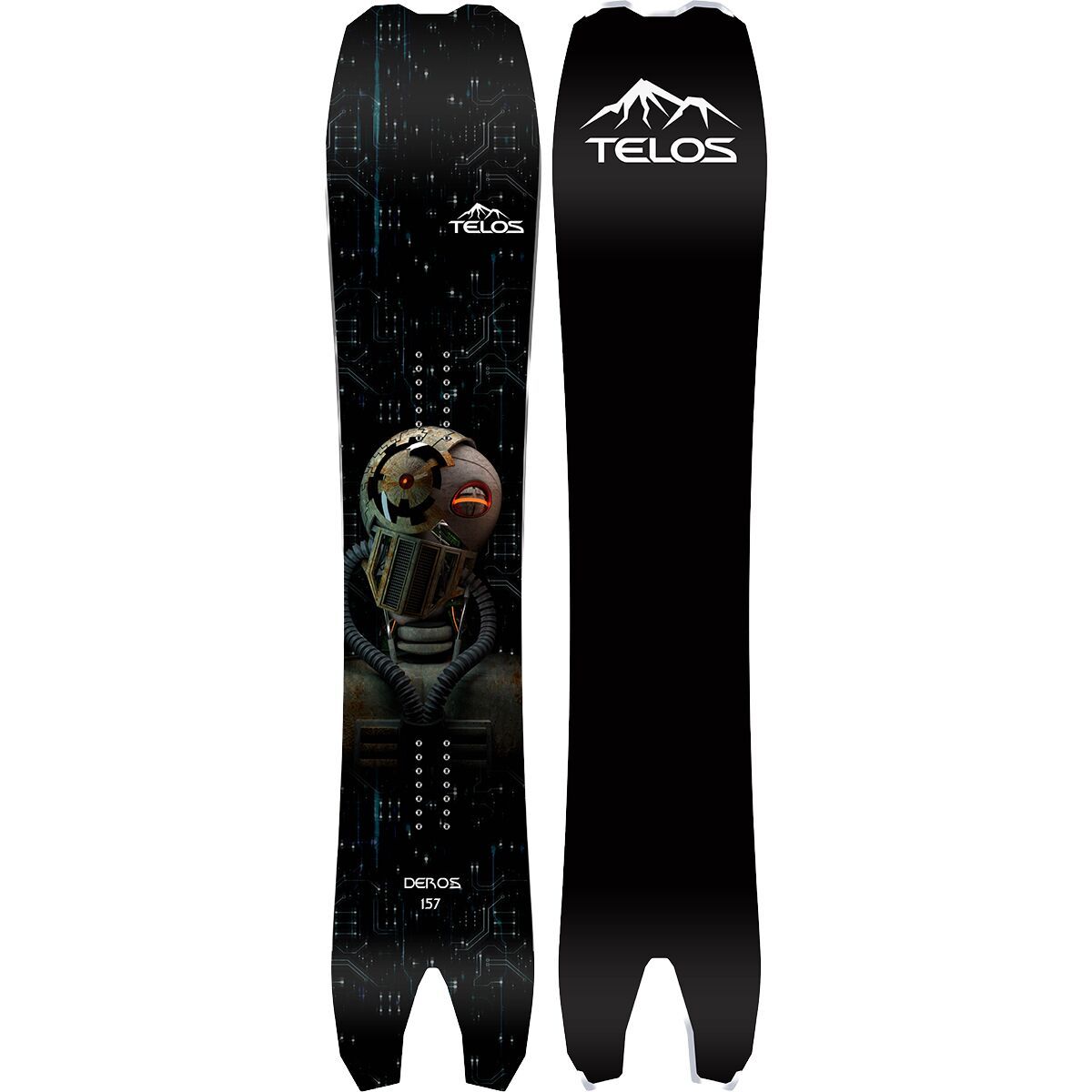Telos Snowboards Deros Snowboard Black, 163cm