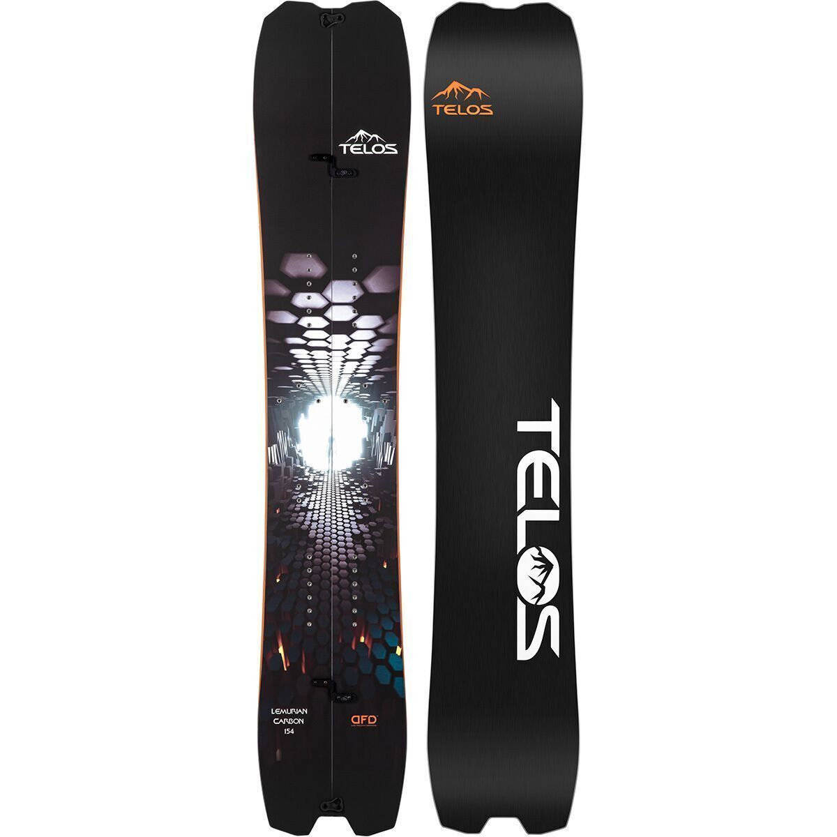 Image of Telos Snowboards Lemurian Carbon Splitboard - 2025 B&W, 154cm