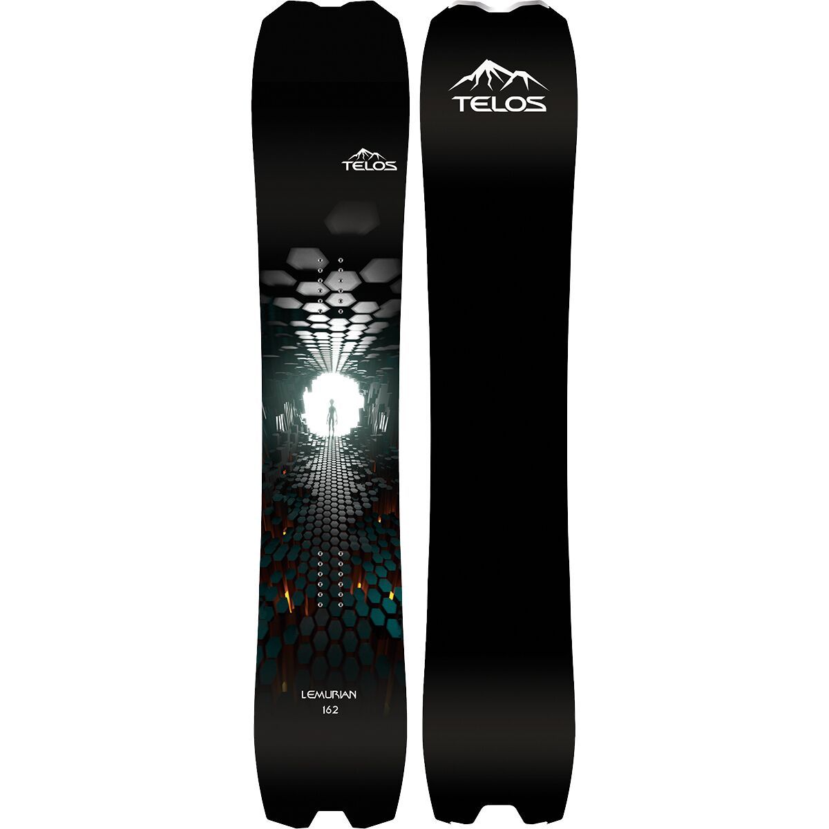 Image of Telos Snowboards Lemurian Snowboard - 2025 B&W, 162cm