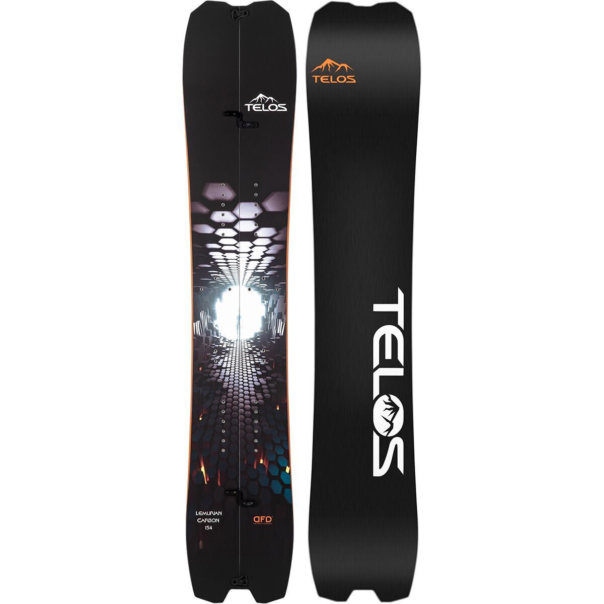 Image of Telos Snowboards Lemurian Splitboard - 2025 B&W, 154cm