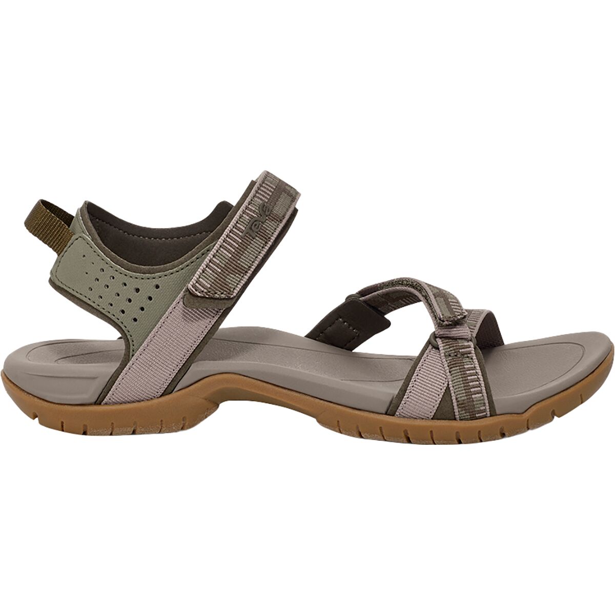 Image of Teva Verra Sandal - Women's Archive Criss Cross Olive, 8.5
