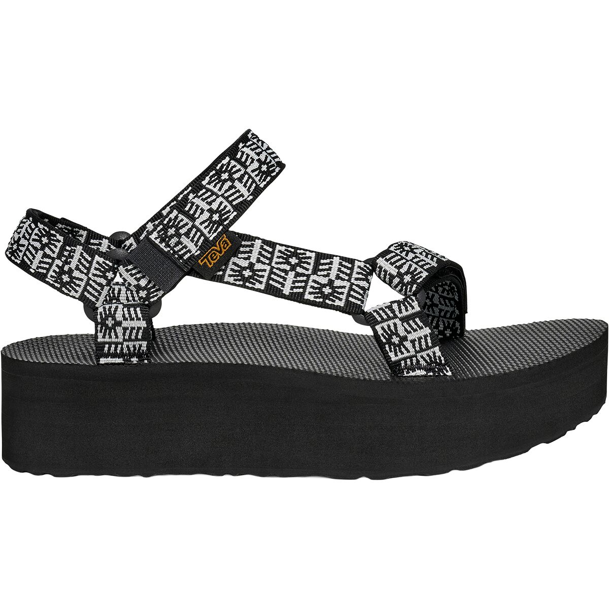 Image of Teva Flatform Universal Sandal - Women's Crafted Floral Black/Grey, 6.0