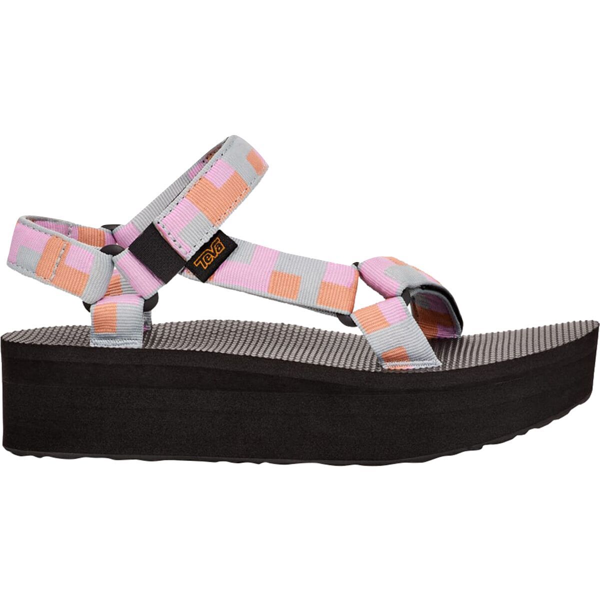 Teva Flatform Universal Sandal - Women's Retro Shapes Pearl Blue, 9.0