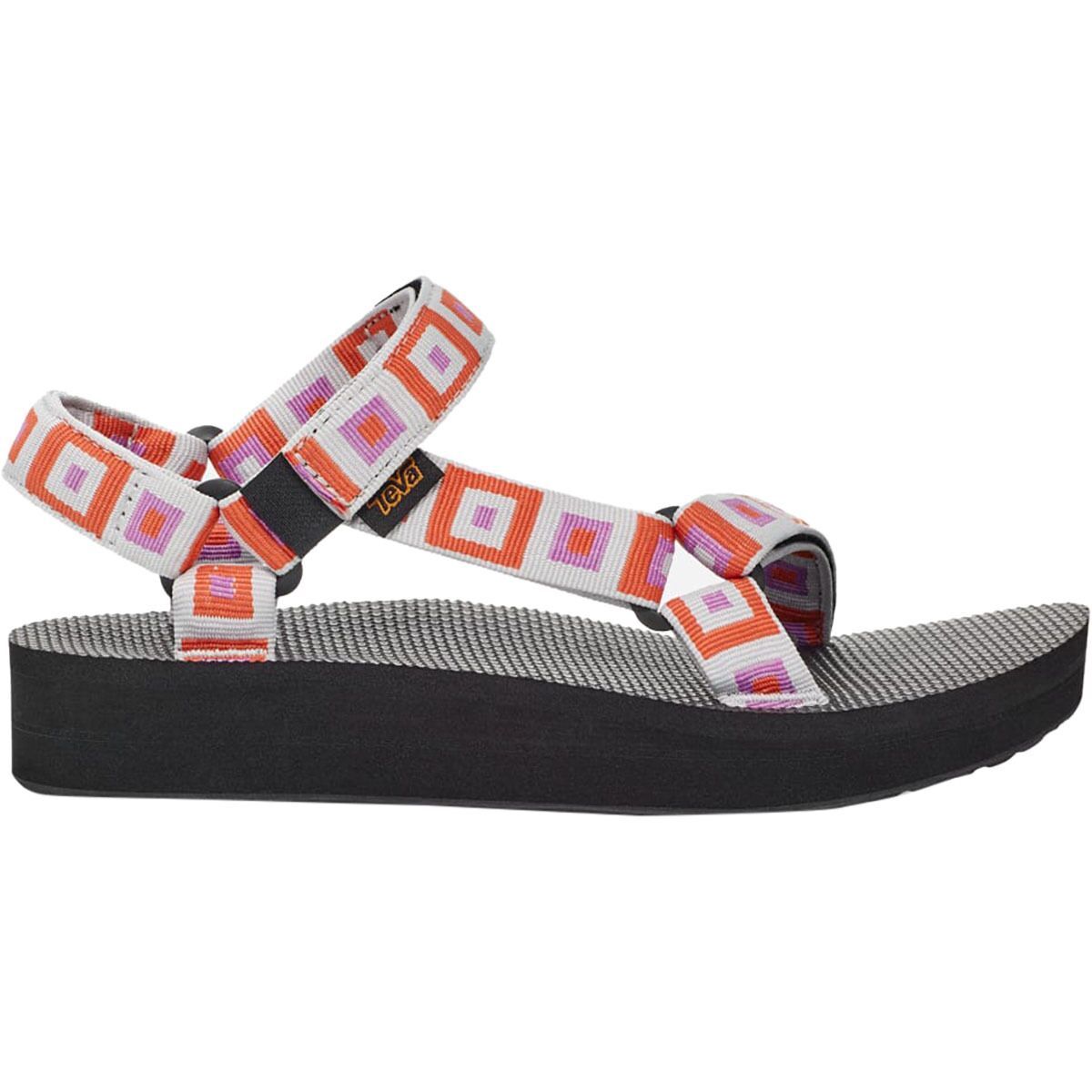 Teva Midform Universal Sandal - Women's Retro Squares Explore, 6.0