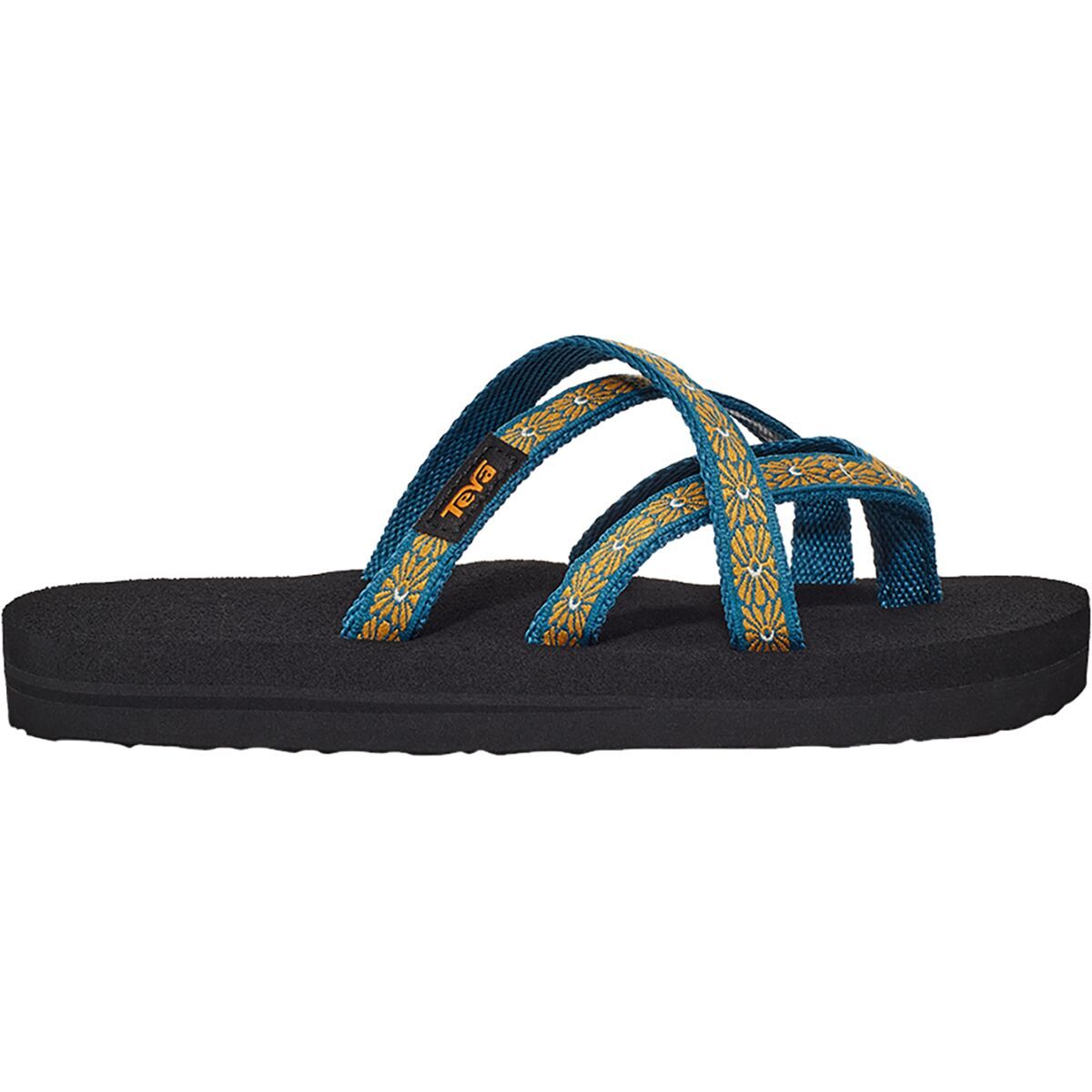 Teva Olowahu Sandal - Little Kids' Flower Loom Blue Coral, 2.0